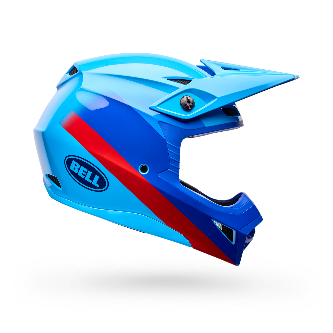 Youth MX-10 Mips Aviator Blue/Red